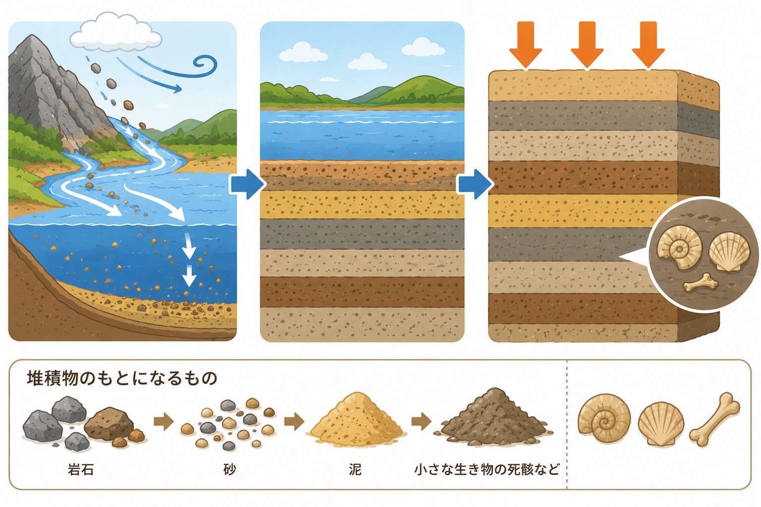 地層の生成過程