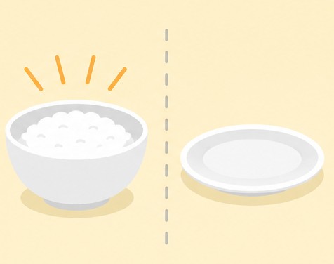 お皿とご飯