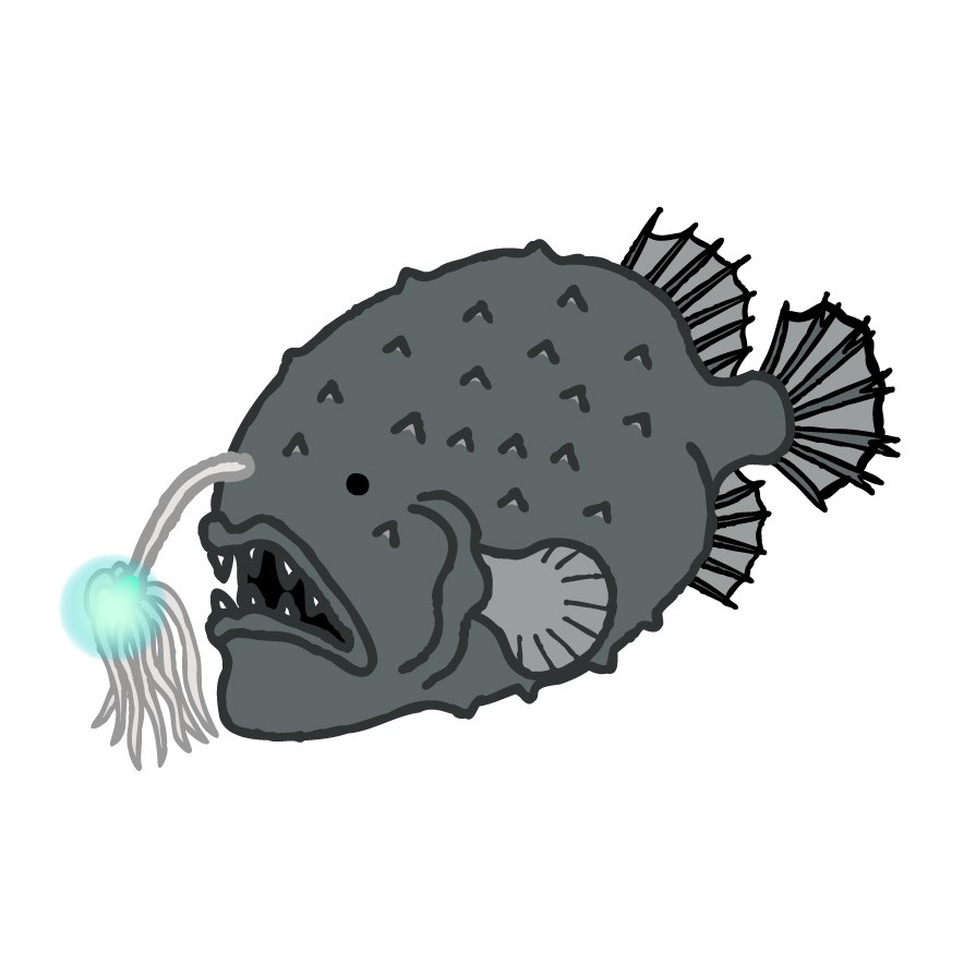 チョウチンアンコウのイラスト