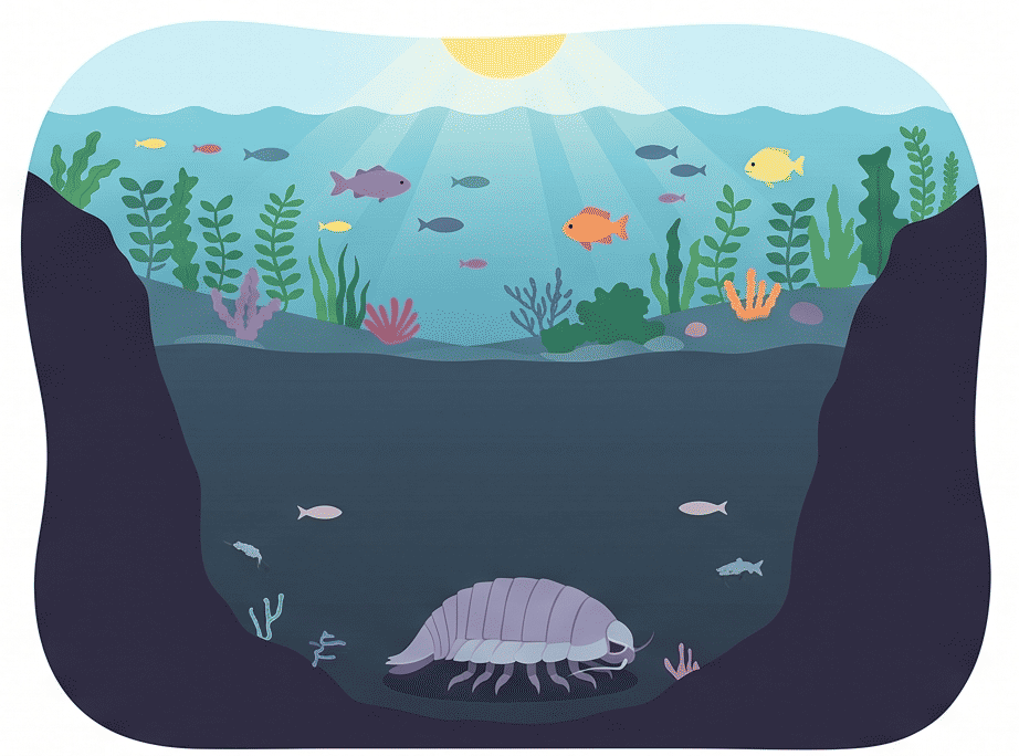 深海に生息する生物群
