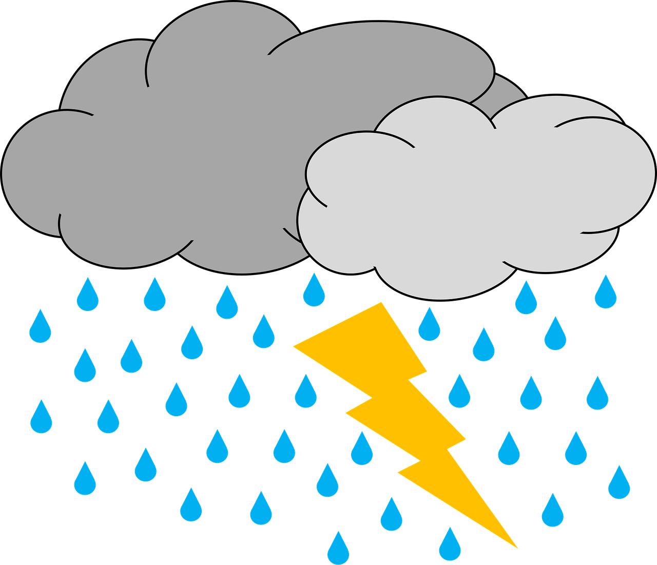 雷雲のイラスト